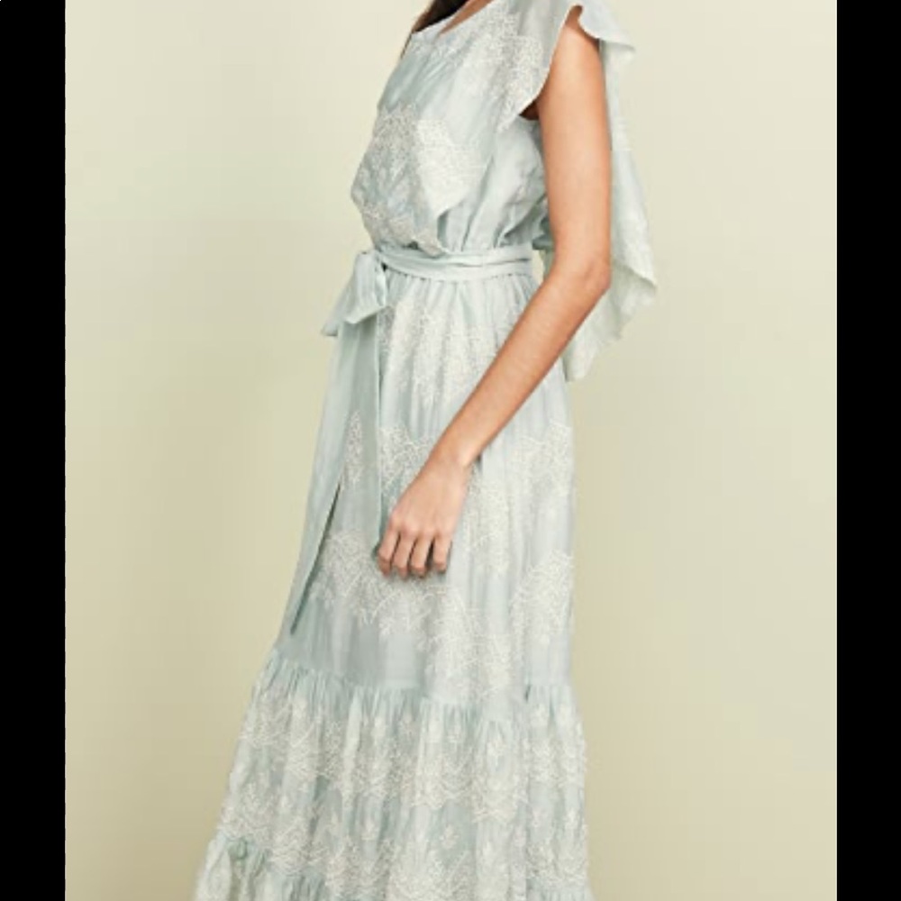 Love Sam Anthropologie Mint Green Maxi Dress - Picture 2 of 14
